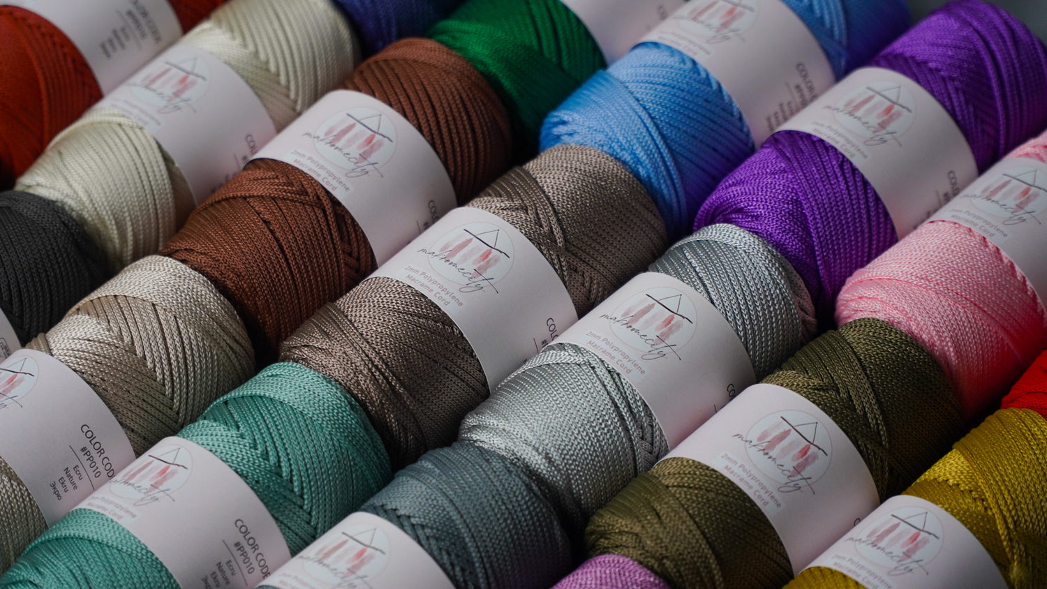 Polyester Makramee Garn