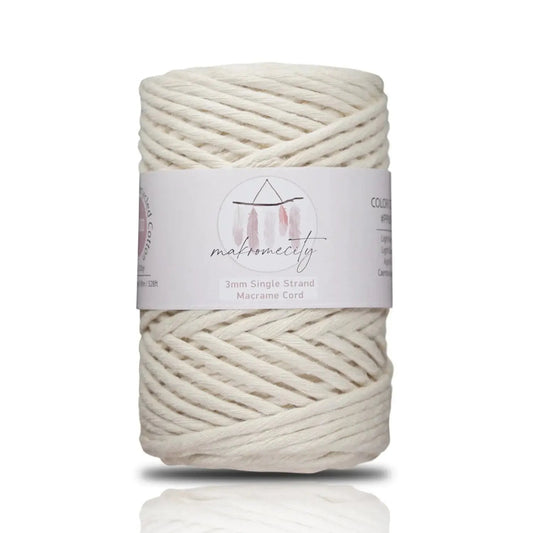 3mm x 98 Yards, (295 feet), Single Strand, Macrame Cord