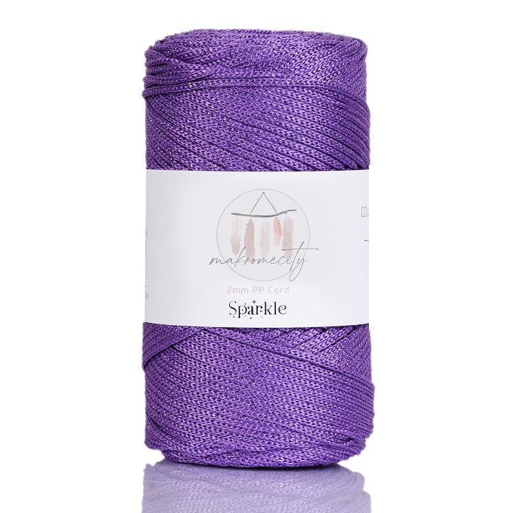 2mm x 115m Glitzer Makramee Garn  Premium Polyester Macrame Cord Makromecity