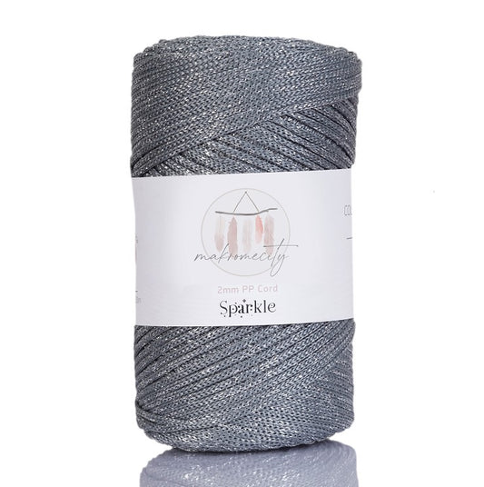 2mm x 115m Glitzer Makramee Garn  Premium Polyester Macrame Cord Makromecity