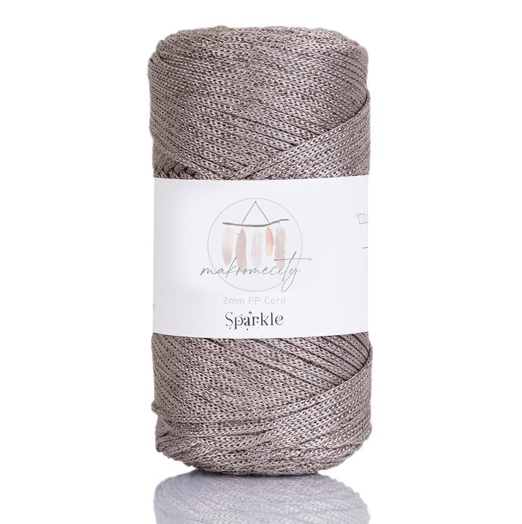 2mm x 115m Glitzer Makramee Garn  Premium Polyester Macrame Cord Makromecity