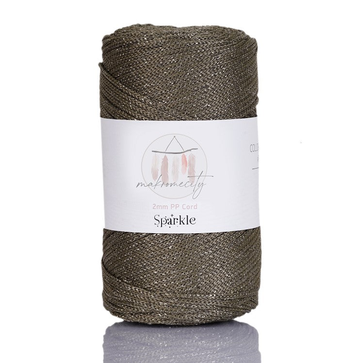 2mm x 115m Glitzer Makramee Garn  Premium Polyester Macrame Cord Makromecity