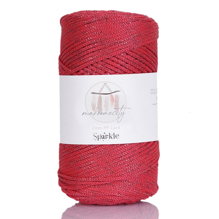 2mm x 115m Glitzer Makramee Garn  Premium Polyester Macrame Cord Makromecity