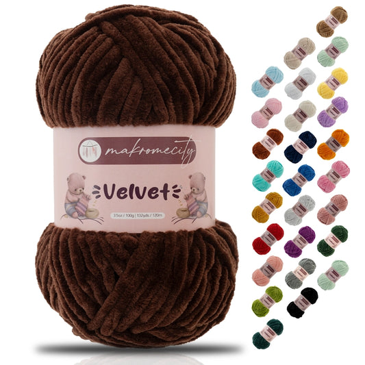 Velvet Garn Premium Chenille Garn, Ultraweich, Anti-Pilling