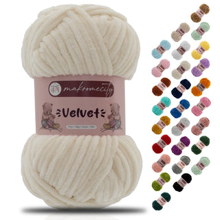Velvet Garn Premium Chenille Garn, Ultraweich, Anti-Pilling