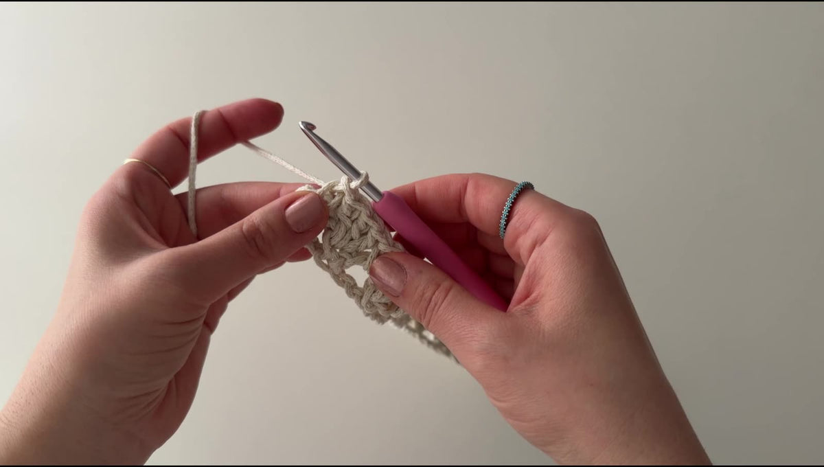 Work the First Shell Stitch Rows
